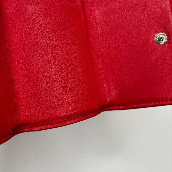 Authentic Balenciaga Mini Papier Trifold Leather Wallet - Picture 13 of 13